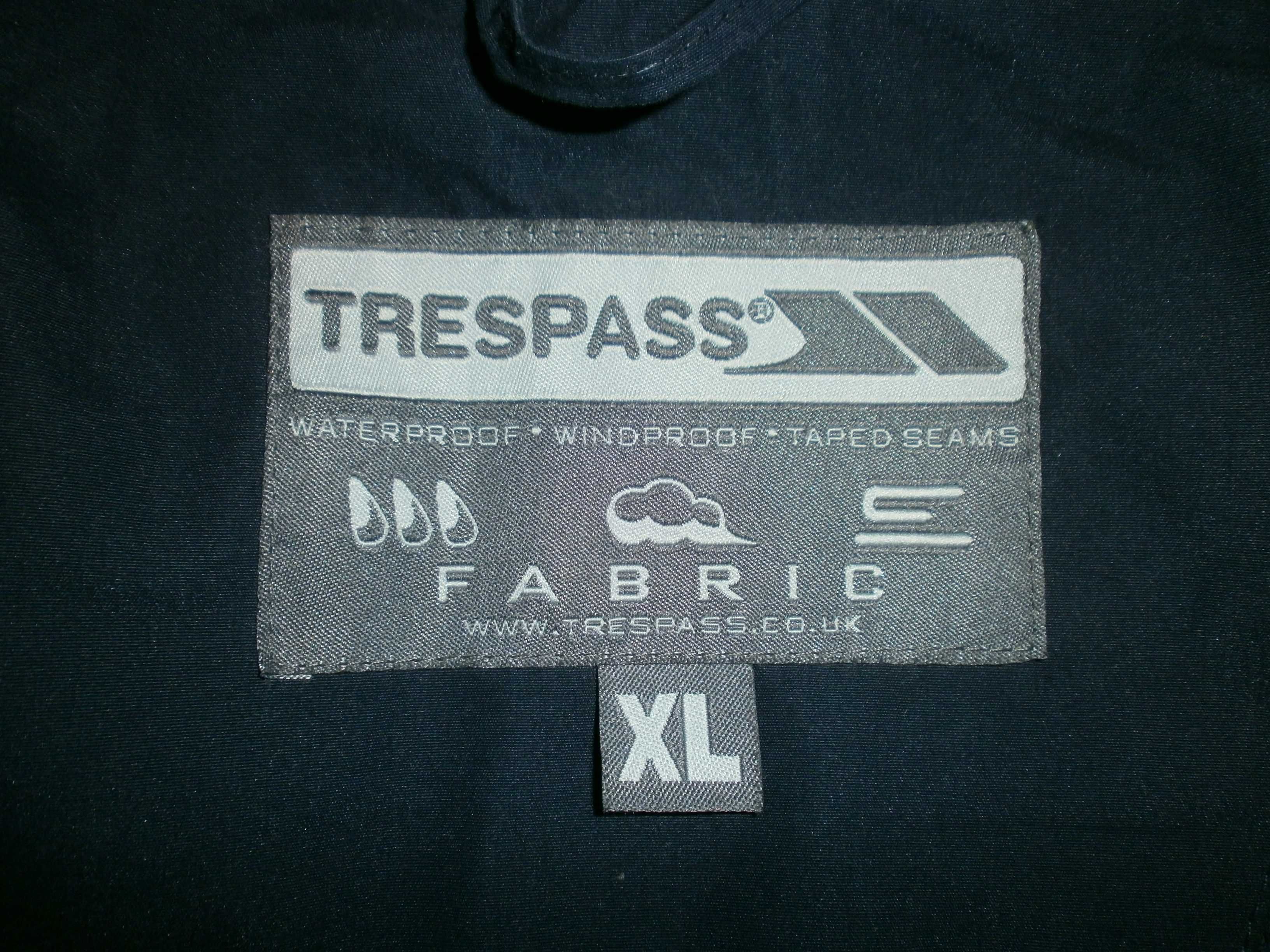 Куртка Trespass, синяя, разм. XL, наш 56. ПОГ-70 см