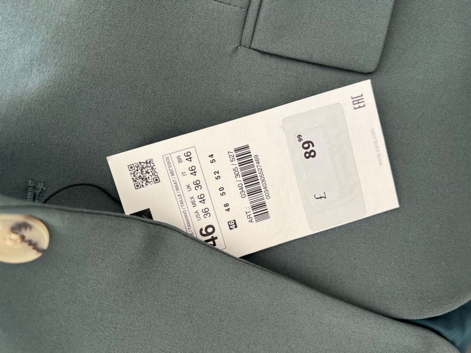 Піджак Zara зеленого смарагдового кольору