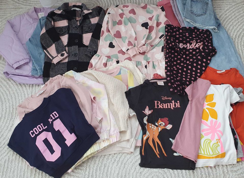 Zestaw ubrań dla dziewczynki r. 110-116 Zara Next HM Reserved