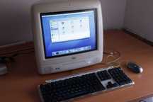Computador vintage iMac 2001 Branco, operacional, inc. caixa/CDs/cabos
