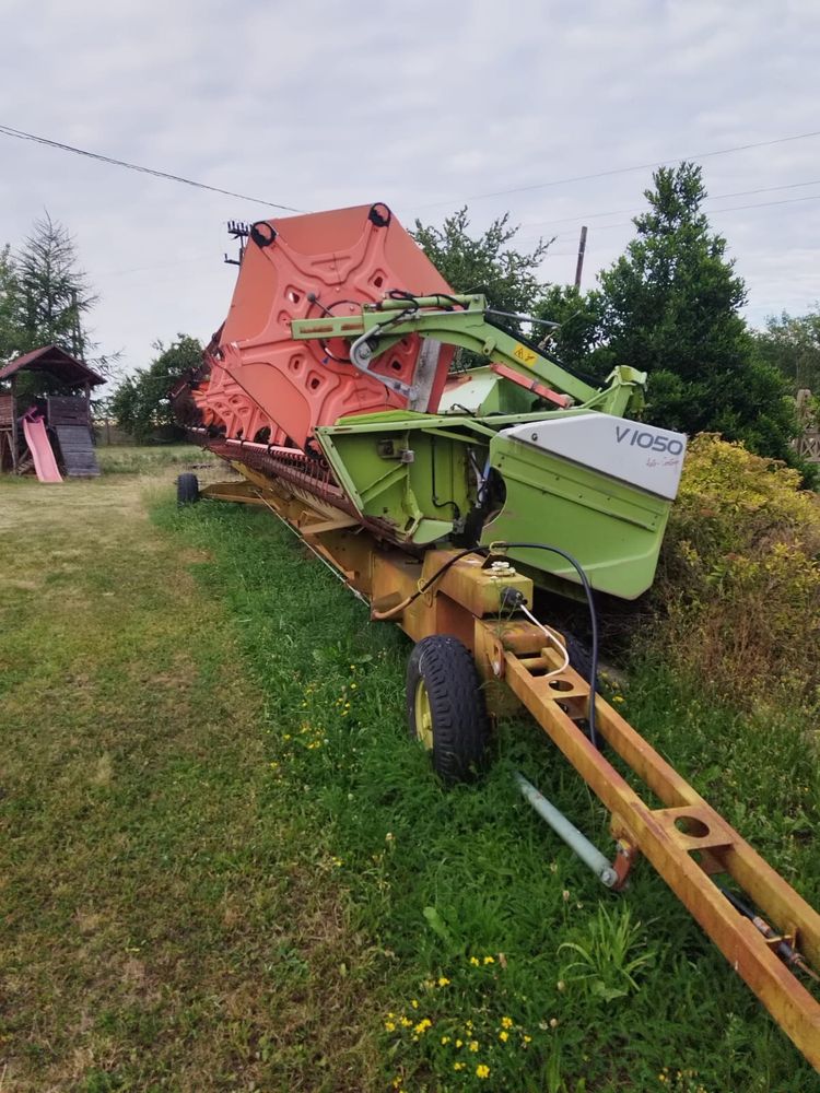 claas lexion  heder vario 1050 z wózkiem