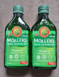 Moller's Tran norweski naturalny 250 ml - 2 opakowania w cenie 40 zł.