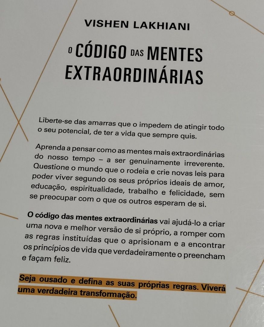 O código das mentes extraordinárias.