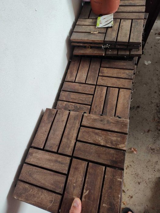 Płyta podłogowa, ogrodowa Ikea Runnen używane 91 sztuk
