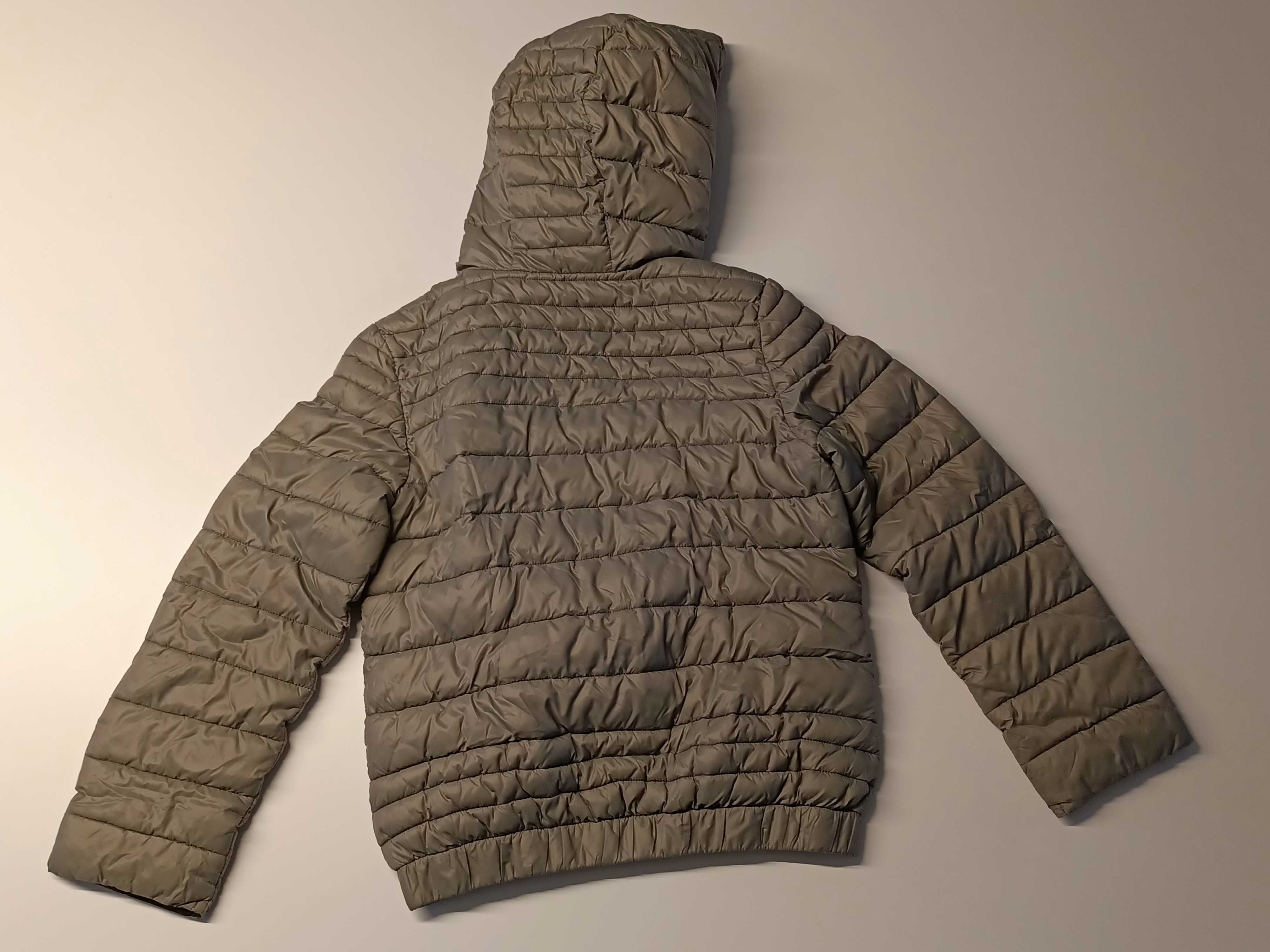 Kurtka puchowa unisex dziecięca szara Sisley M 130 cm