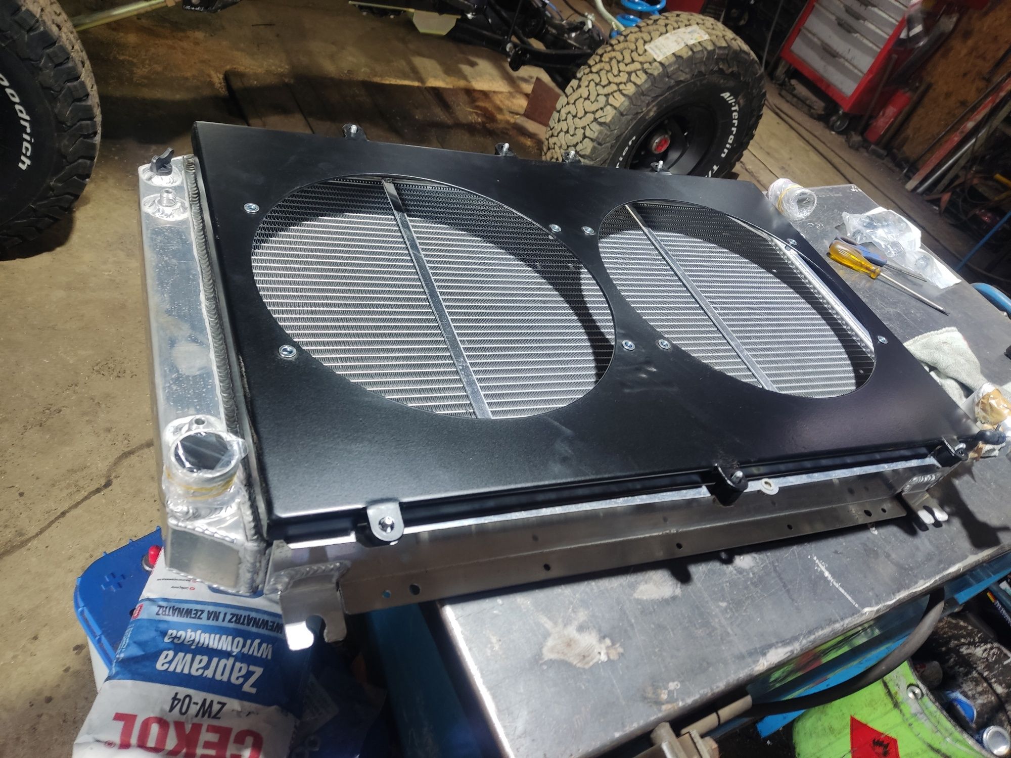 Obudowa wentylatorów SPAL Nissan patrol gr Y60 tuning swap zmota