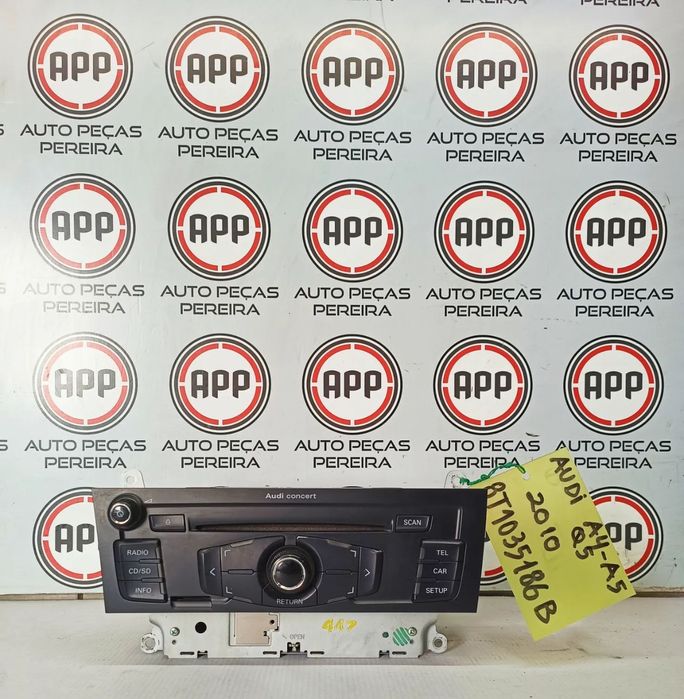 Rádio Audi A4, A5 de 2010 8T1035186B.