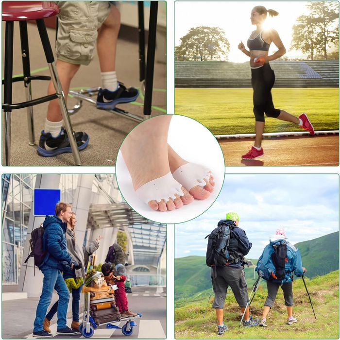 Żelowy Separator Haluksów Opaska na Haluksy Orteza Palców u Nóg