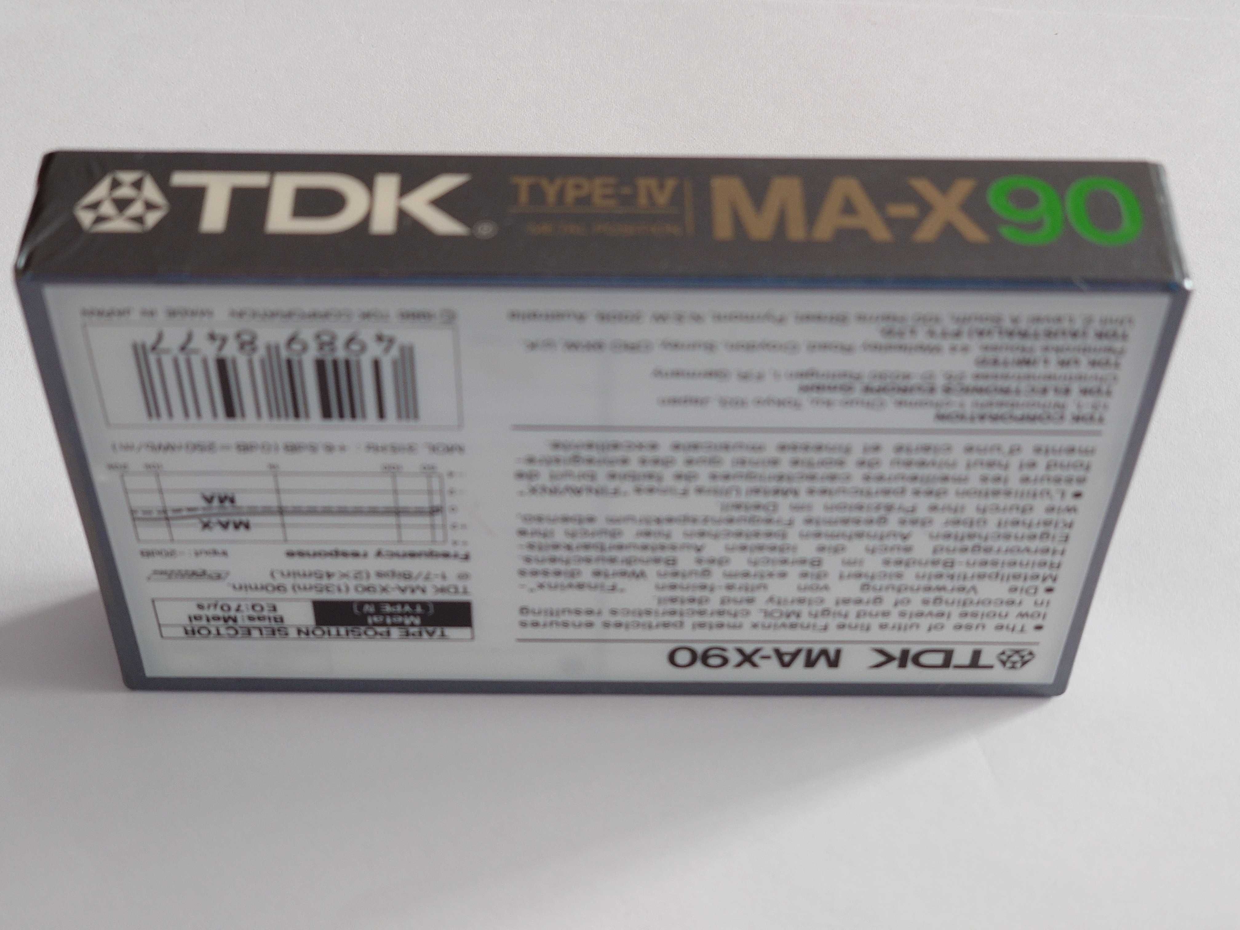 TDK MA-X 90 model na rok 1986 rynek Europejski