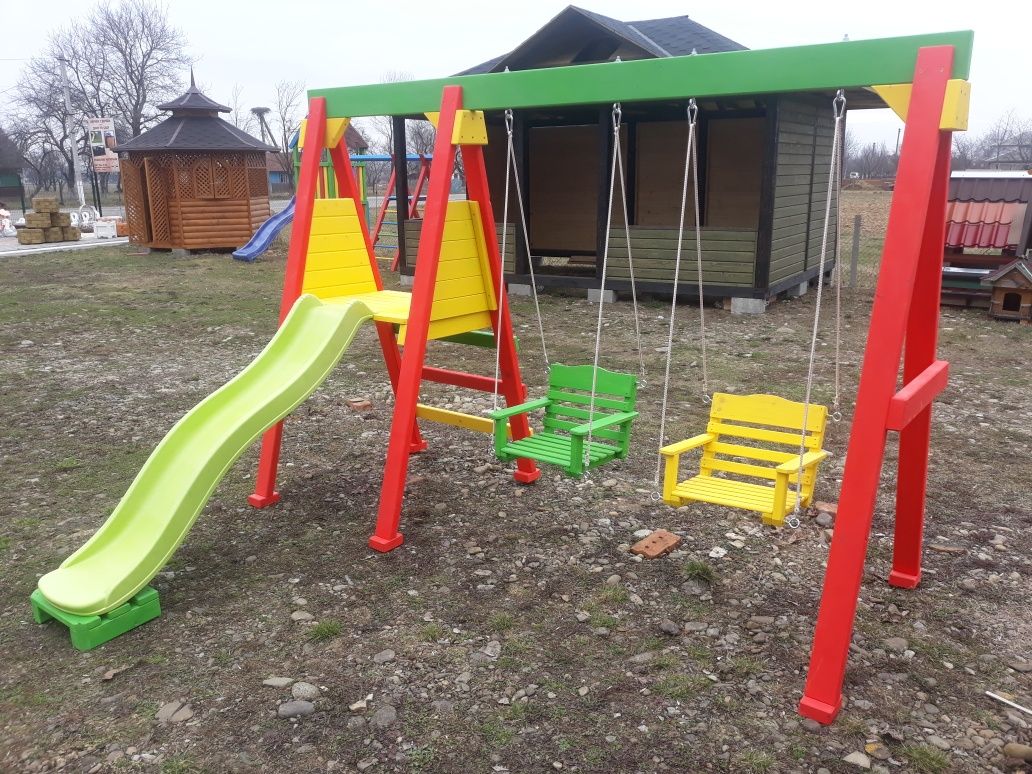 Дитячий ігровий майданчик "EKOnom" Детская площадка, домик для детей