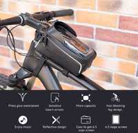 ROCKBROS bolsa bicicleta impermeável suporte para telemóvel