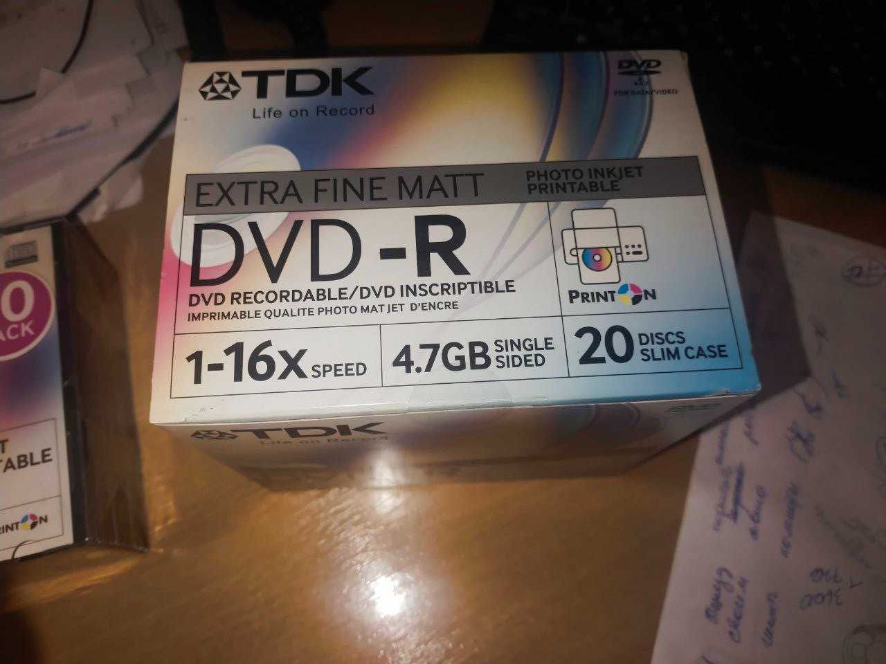 Диски DVD-R  Verbatim, TDK CD-R i DVD-R, Verbatim СD-R