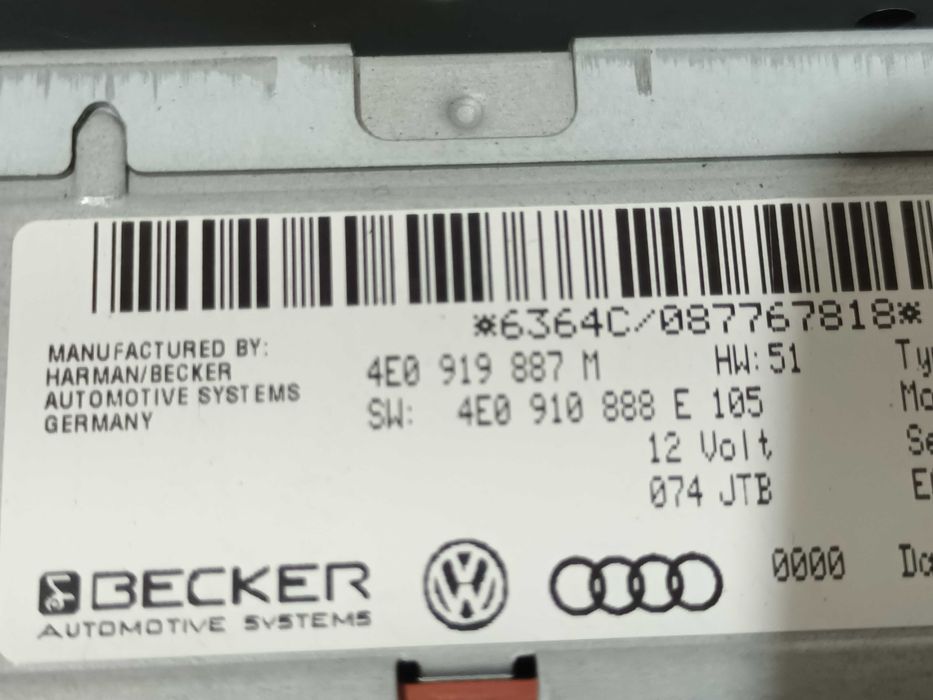 Czytnik zmieniarka CD DVD nawigacji AUDI A8 D3 A6 C6 A4