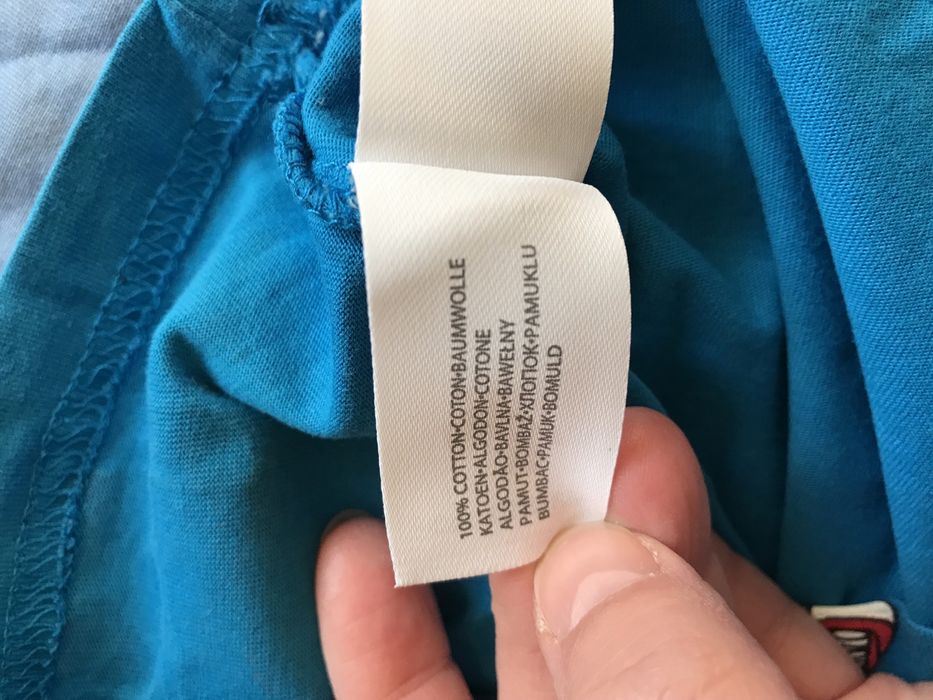 Bluzka z długim rękawem dla chłopca, bawełna, niebieska, rozmiar 86/92