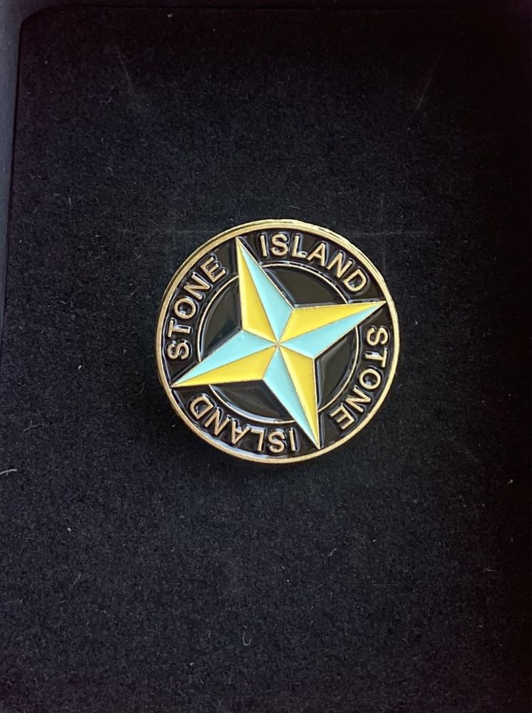 Значок Stone Island,украшение на одежду Stone Island,значок