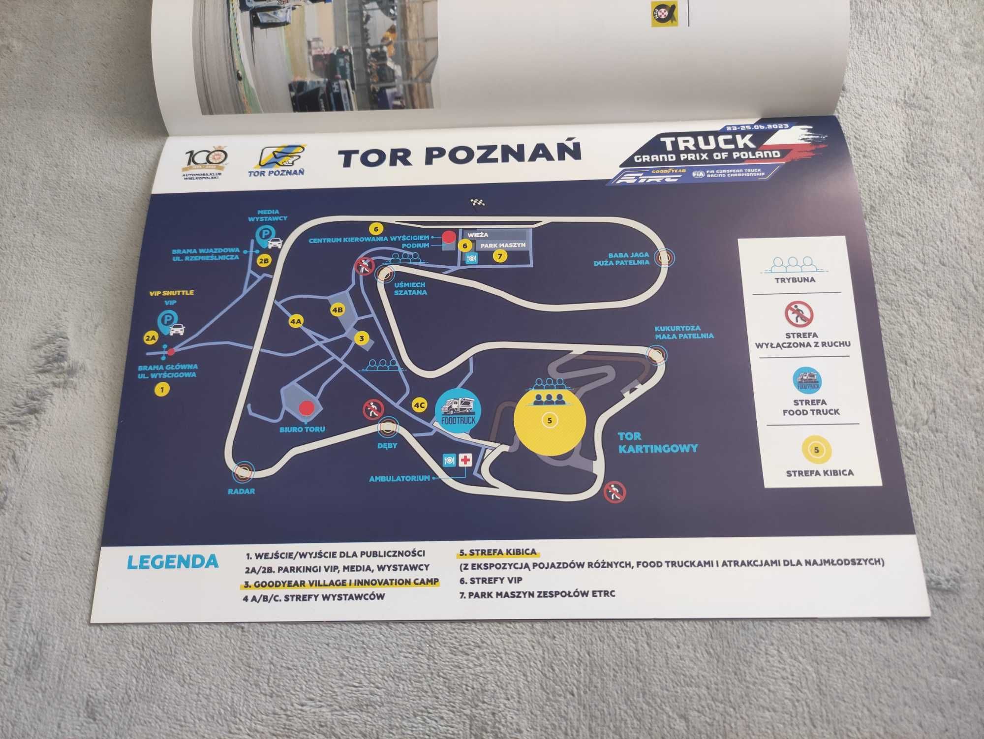 Program wyścigów FIA Truck Grand Prix Polski Tor Poznań