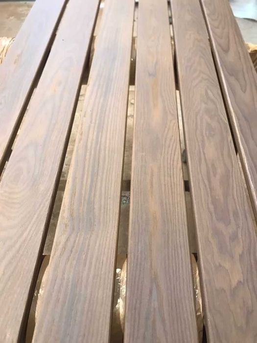 Фасадна дошка термоясен — планкен / фальшбрус | Термообробка