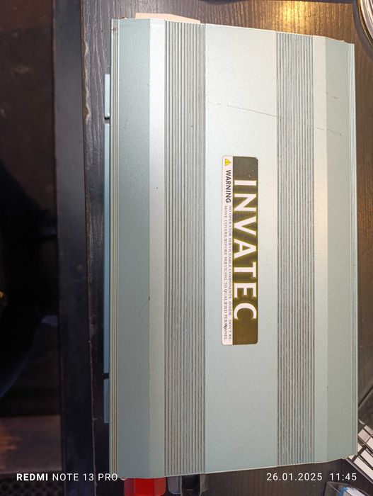 Przetwornica invatec 1200 w 12v/230