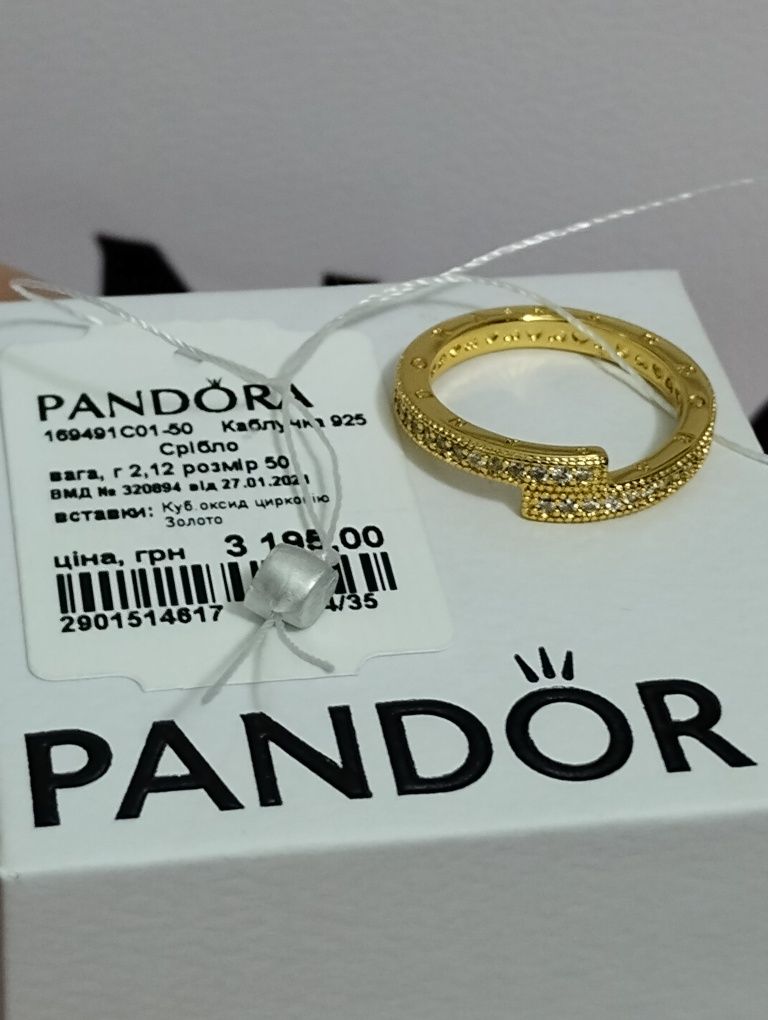 Каблучка Пандора оригінал pandora кільце Нова прикраса