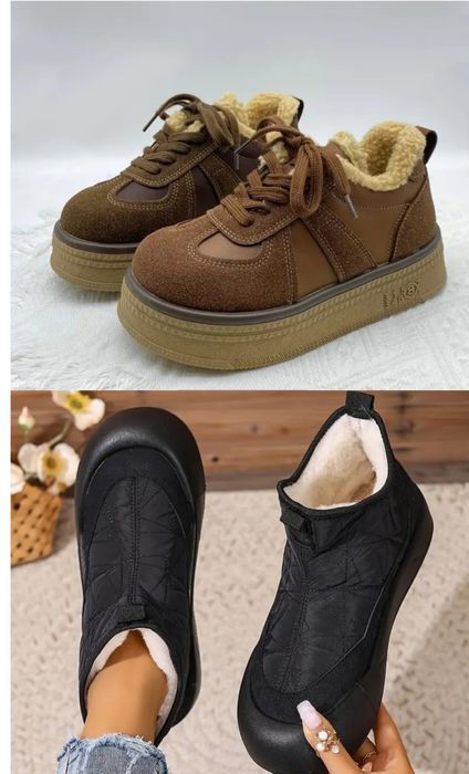 Нові жіночі утеплені кросівки, черевики на зиму чи холодну осінь
