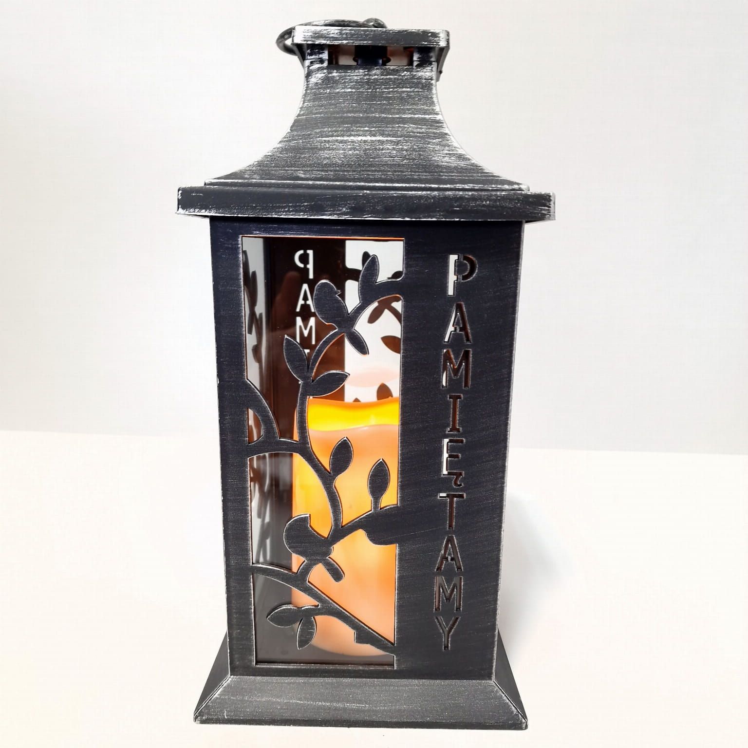 Duży znicz led lampion statuetka świeca lampka na cmentarz grób