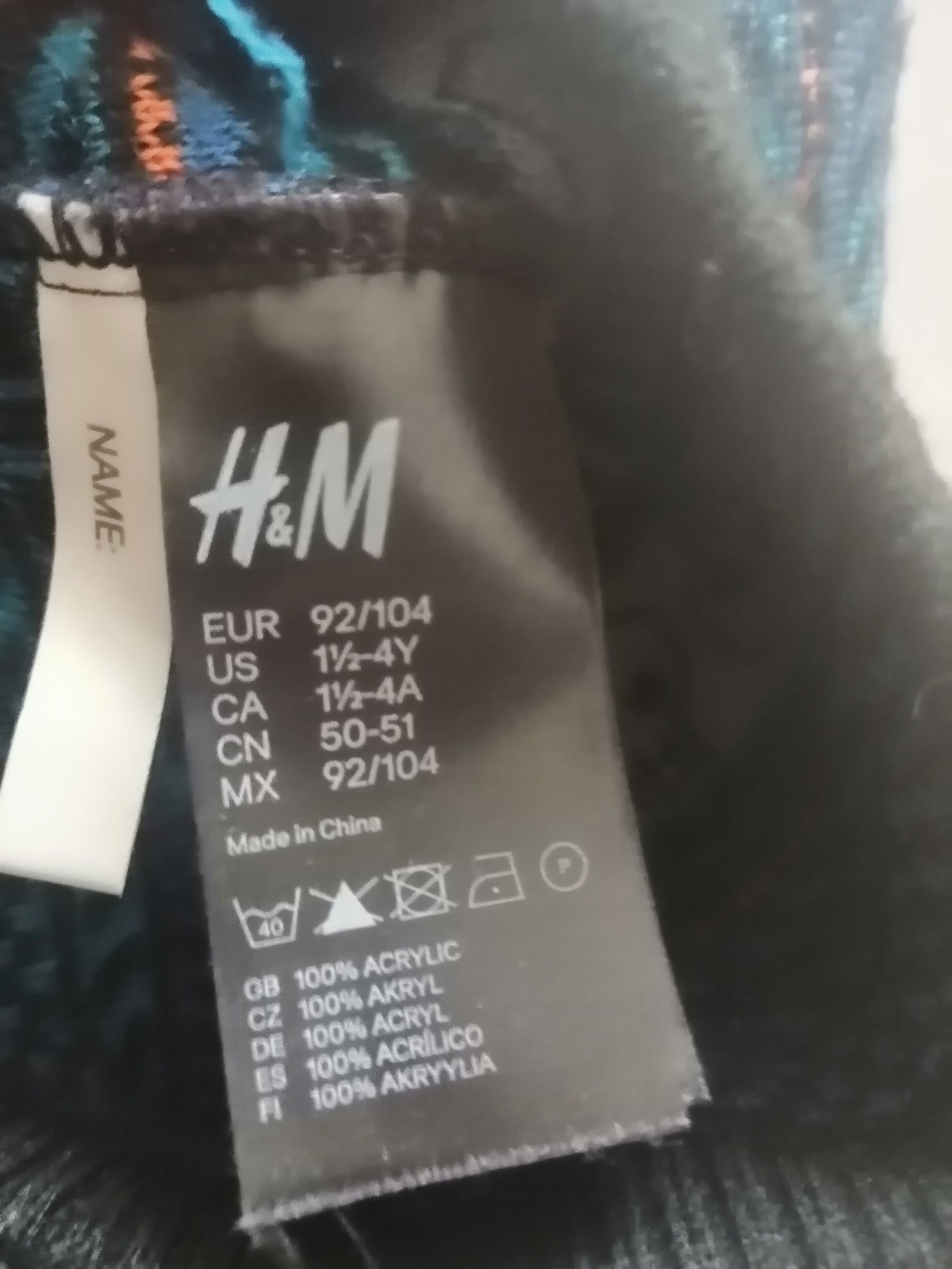 Czapka jesienno zimowa chłopięca h&m