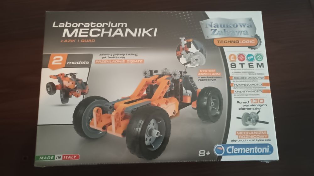 Klocki laboratorium mechaniki clementoni