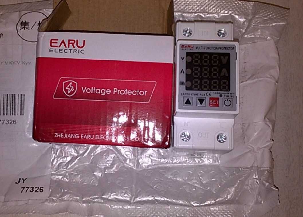 реле защиты по току и напряжению EARU 63A 230V