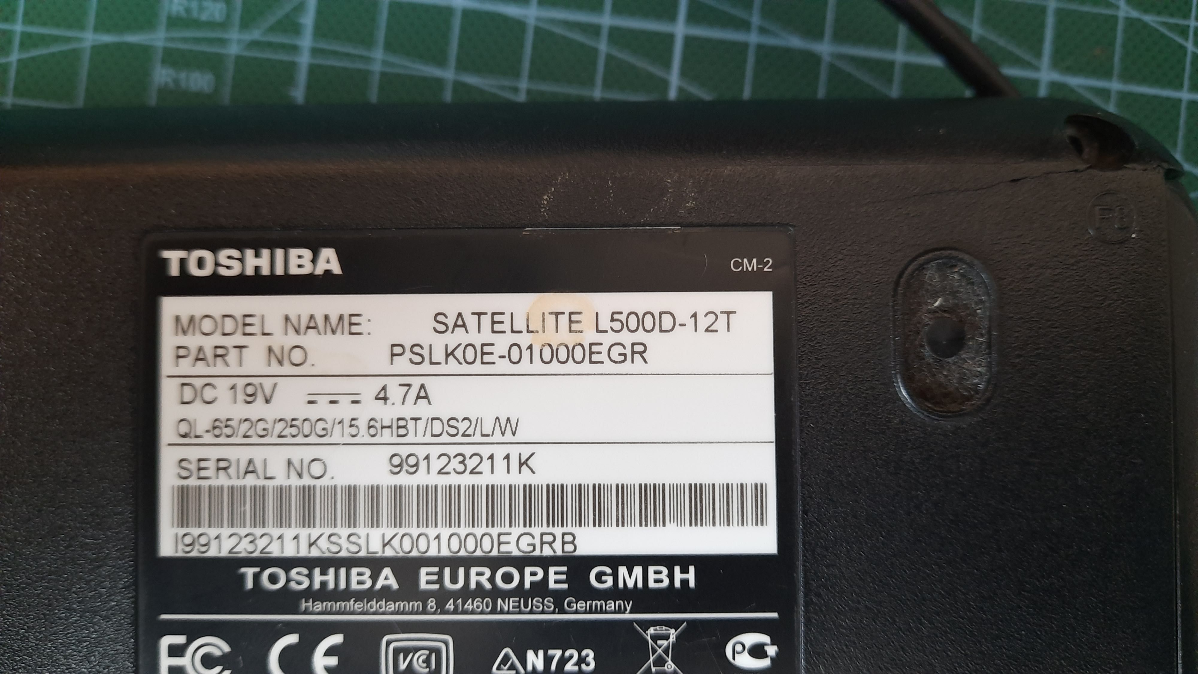 Laptop Toshiba Satellite L500D-12T