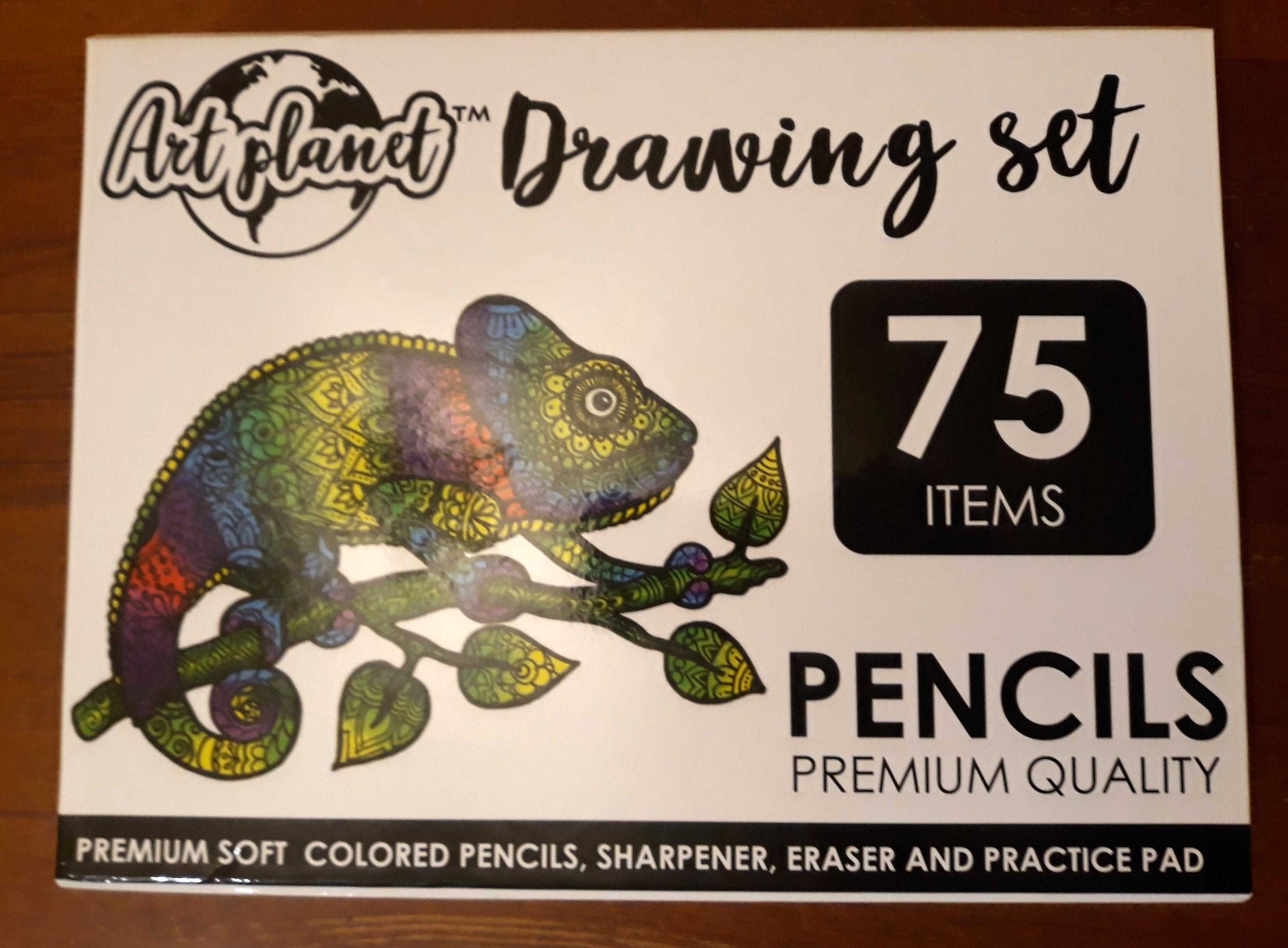 Набір олівців 75 кольорів + Альбом 50 аркушів Art Planet