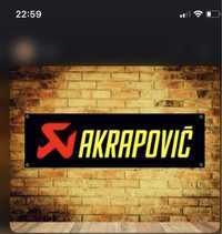 Baner plandeka Akrapovic 150x60cm