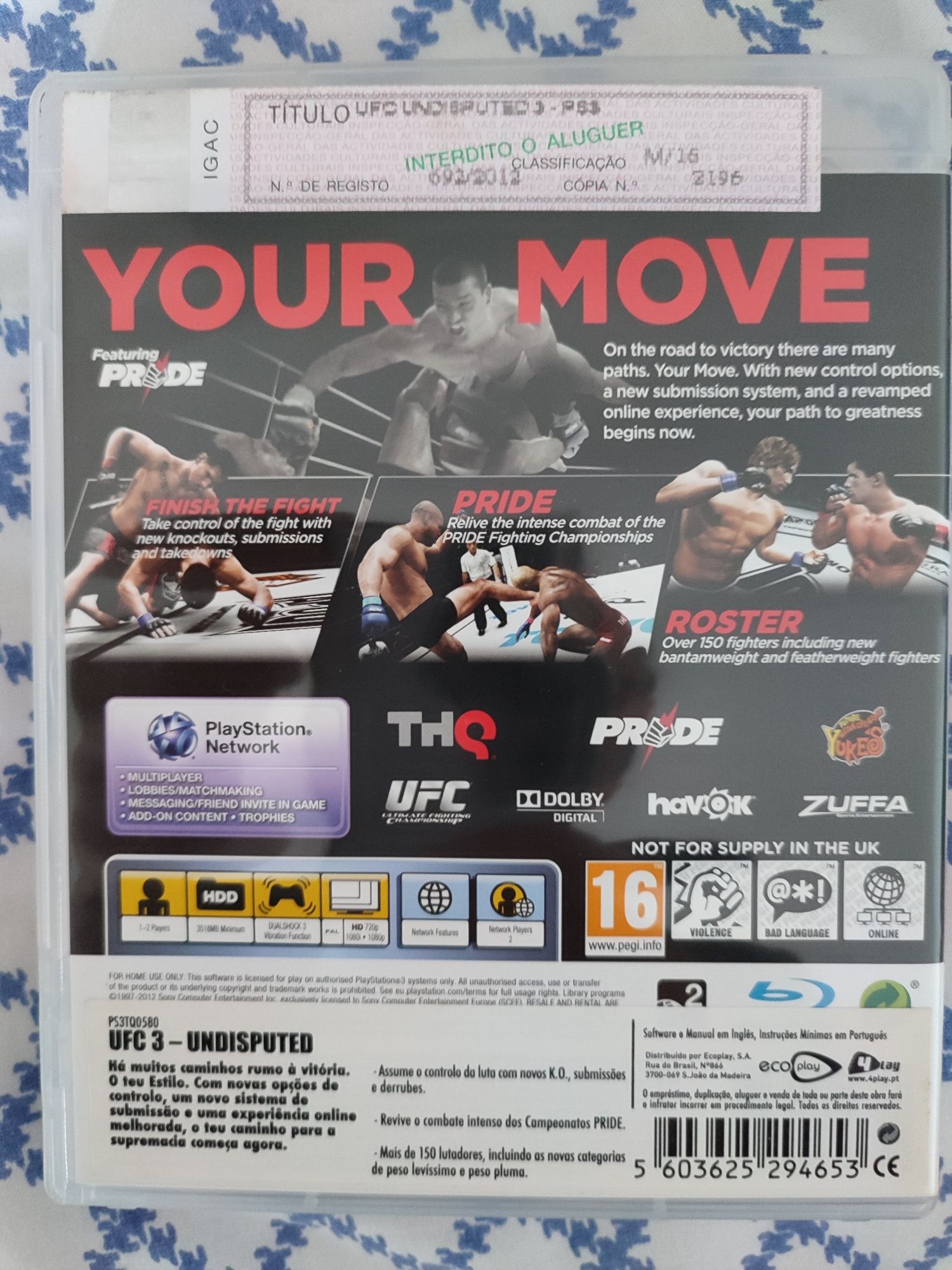 Vendo UFC Undisputed 3 ps3