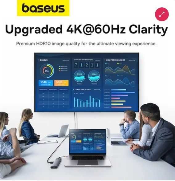 USB-хаб Baseus 11-in-1 4K/60HZ CLARITY