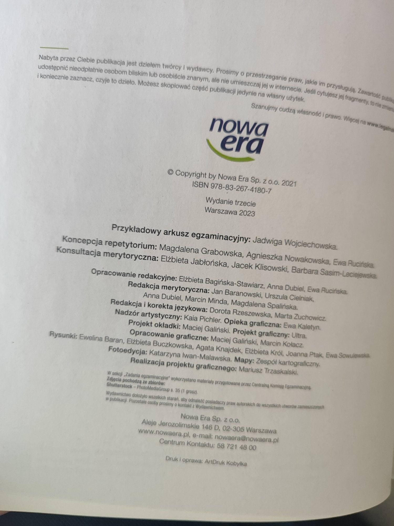 teraz egzamin ósmoklasisty repetytorium matematyka nowa era