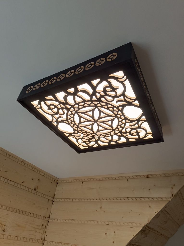 Lampy LED w stylu góralskim – ciepłe światło 4000K, idealne do drewna
