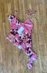 Top bluzka Zara S 36 falbany kwiaty