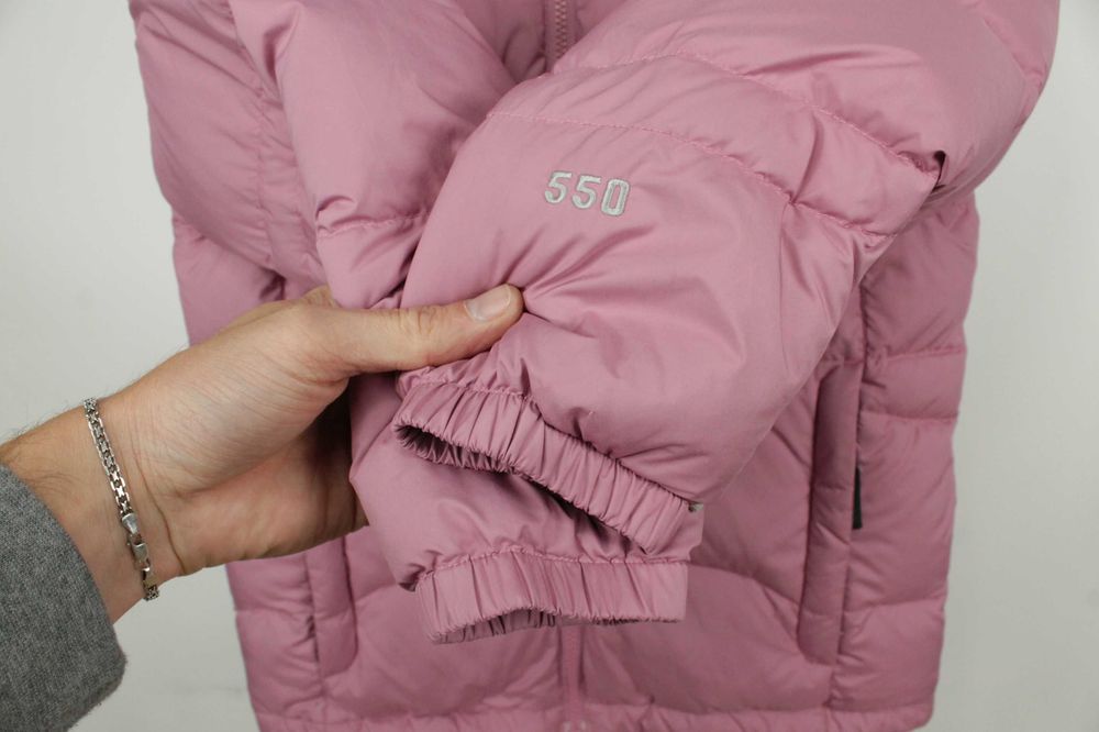 Брендова зимова куртка пуховик The North Face 550 Pink Puffer Jacket