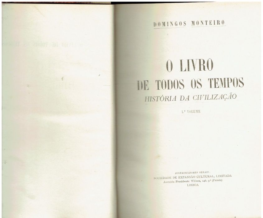 1638 - Livros de Domingos Monteiro ( 1ª edições)
