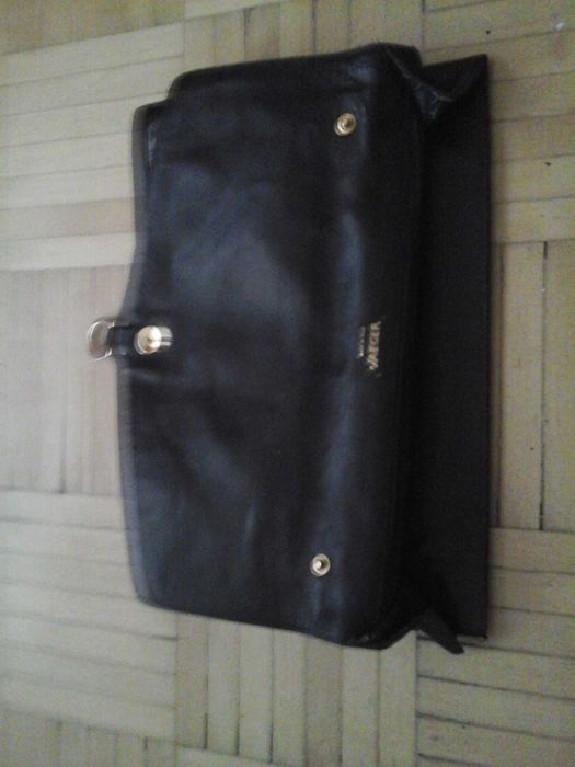 torba kopertówka szaro-czarna złote zapięcie