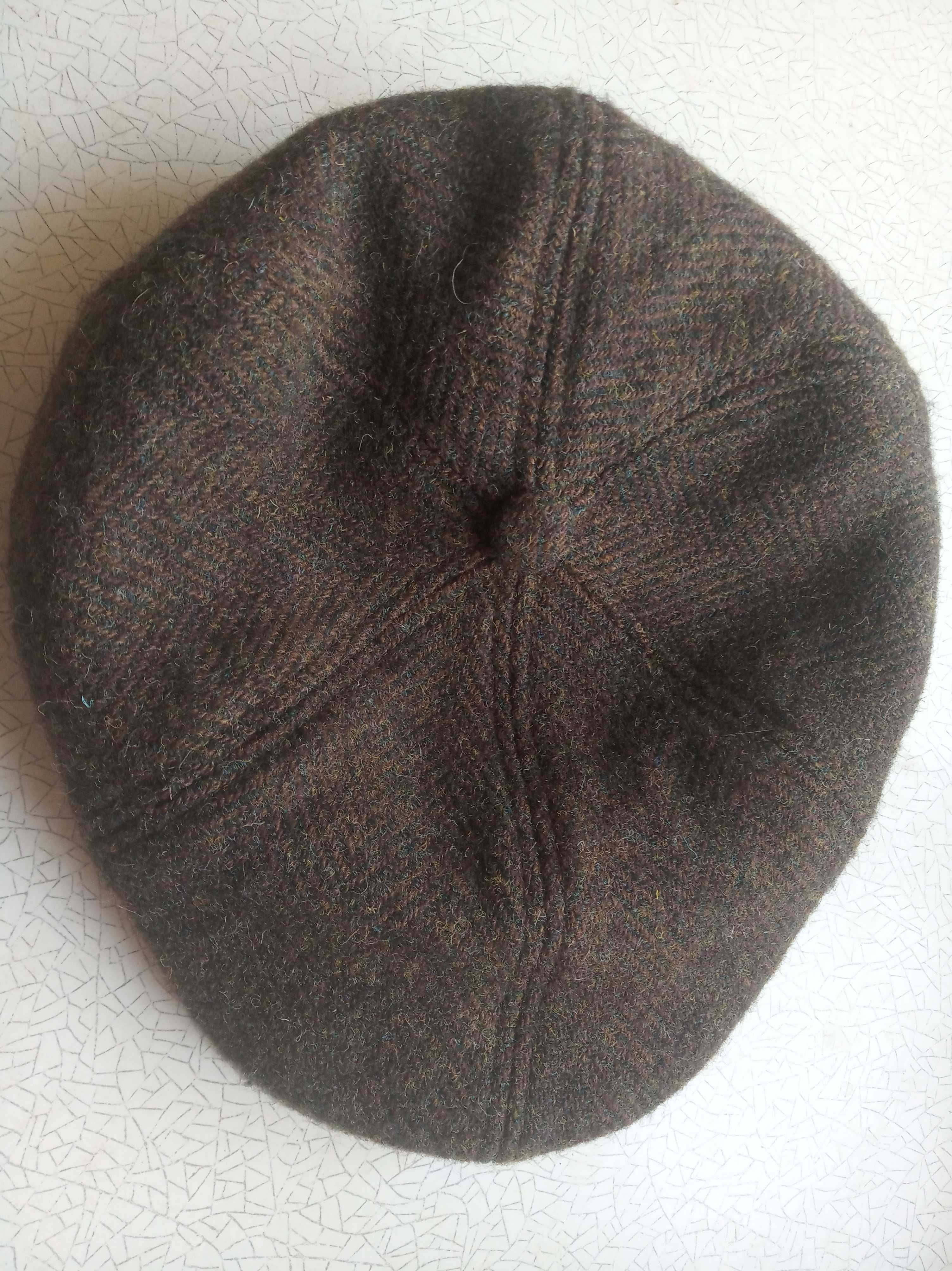 Кепки 6, 8-клинки твидовые Harris Tweed, Moon, размер 57-58 см