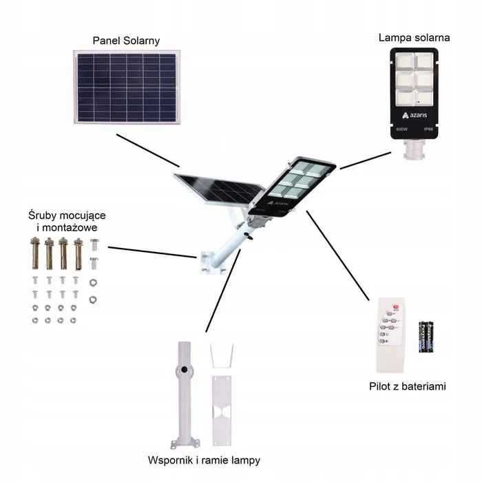 Lampa Uliczna Led Solarna Przemysłowa 600w