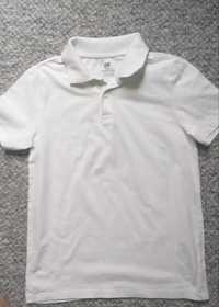 Bluzka biała polo H&M r.134