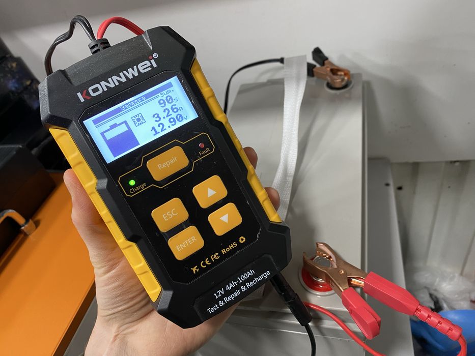 ⫸ 3в1 Зарядка АКБ + Тестер 12 В Заряное для авто мото Зарядний прилад