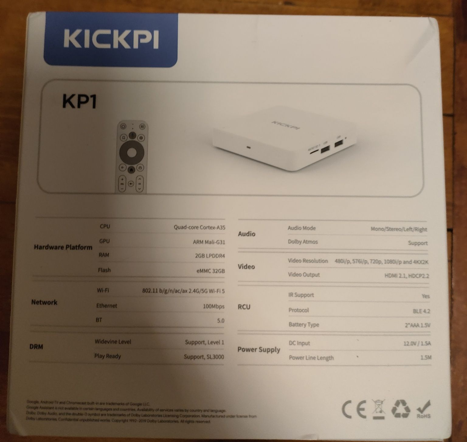 Смарт Тв бокс KICKPI KP1