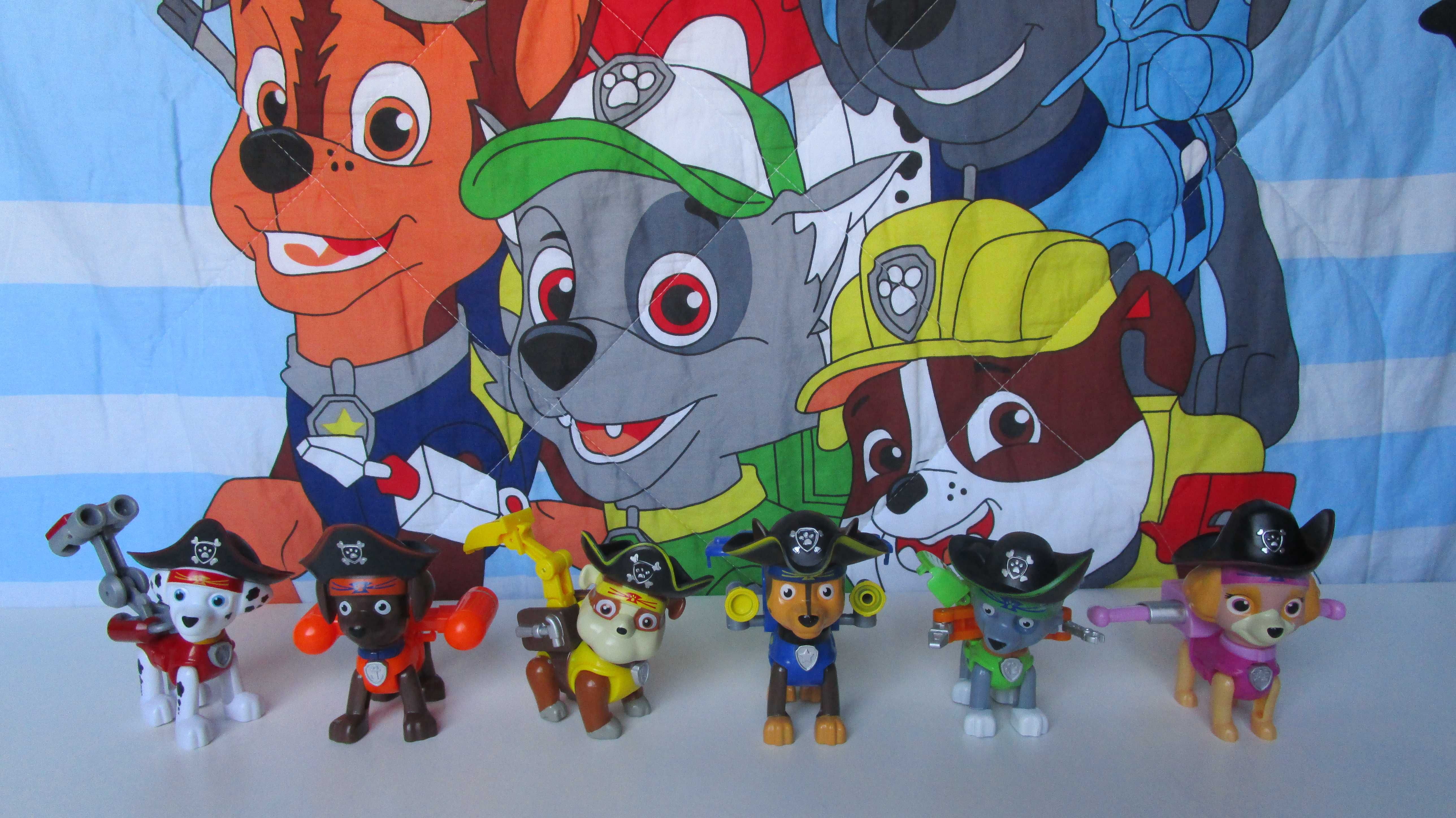 Figuras Temáticas Patrulha Pata (Jungle/Air Rescue Super Pups Piratas)