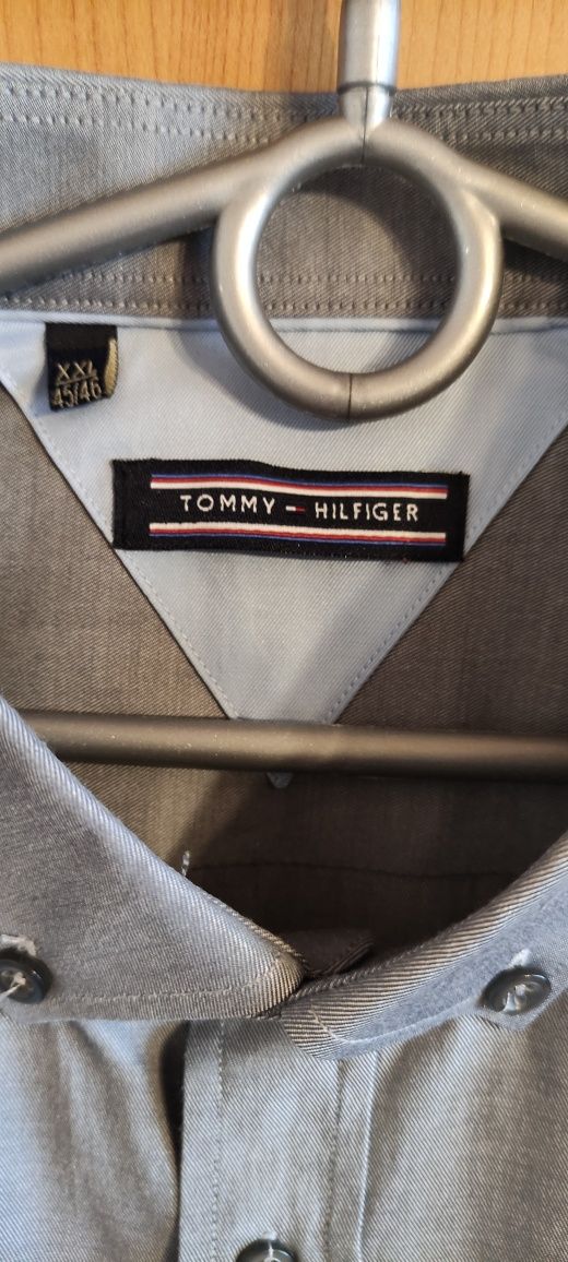 Tommy Hilfiger idealny stan koszula oryginalna grafitowa L