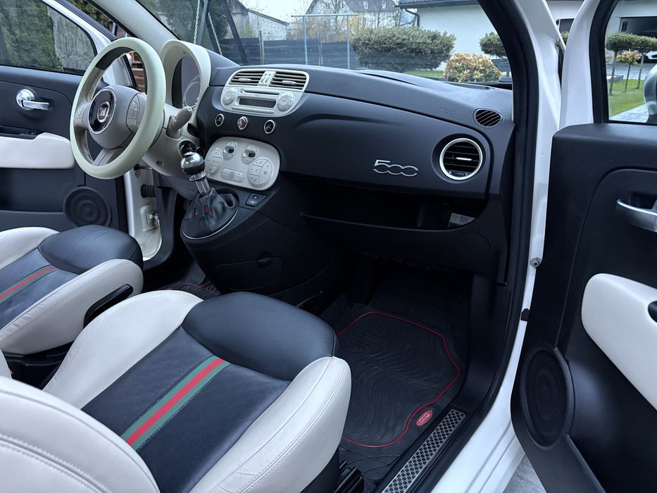 Fiat 500 1.2 by Gucci, prywatne, bezwyp. krajowy, skóry, ładny, klima