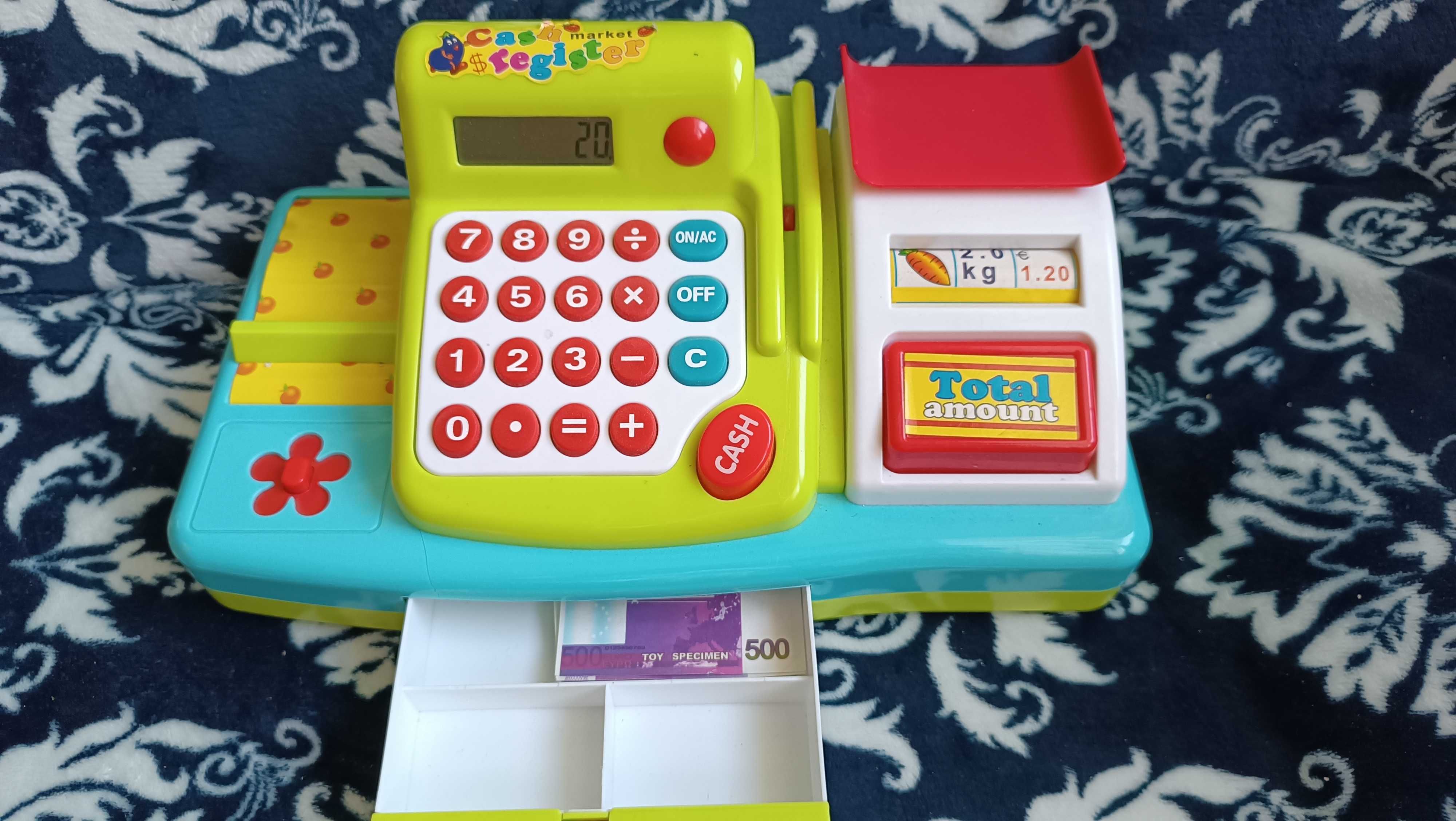 Kasa zabawkowa, kalkulator dla dzieci