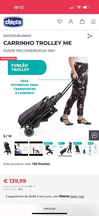 Carrinho de bebé da Chicco