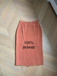 jak NOWA 100% jedwab spódnica Apart jedwabna morelowa